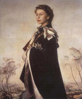 彼得羅 阿尼戈尼 Portrait of Queen Elizabeth